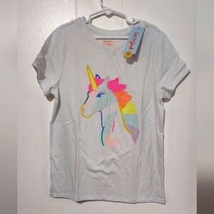 Cat & Jack White Unicorn Kids T-Shirt